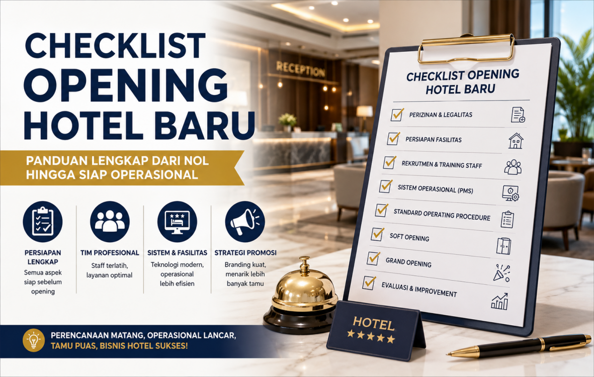Checklist Opening Hotel Baru: Panduan Lengkap dari Nol hingga Siap Operasional