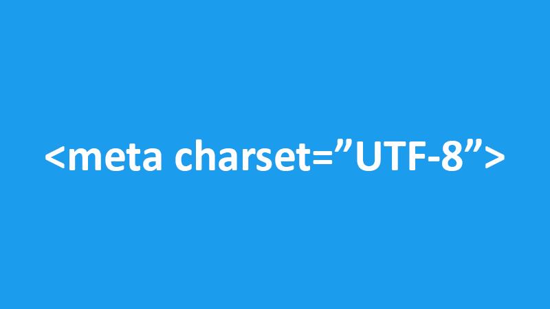 Apa yang dimaksud Meta Charset UTF-8 ?