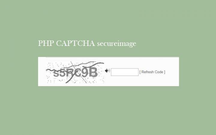 how to install secureimage captcha on php mysql