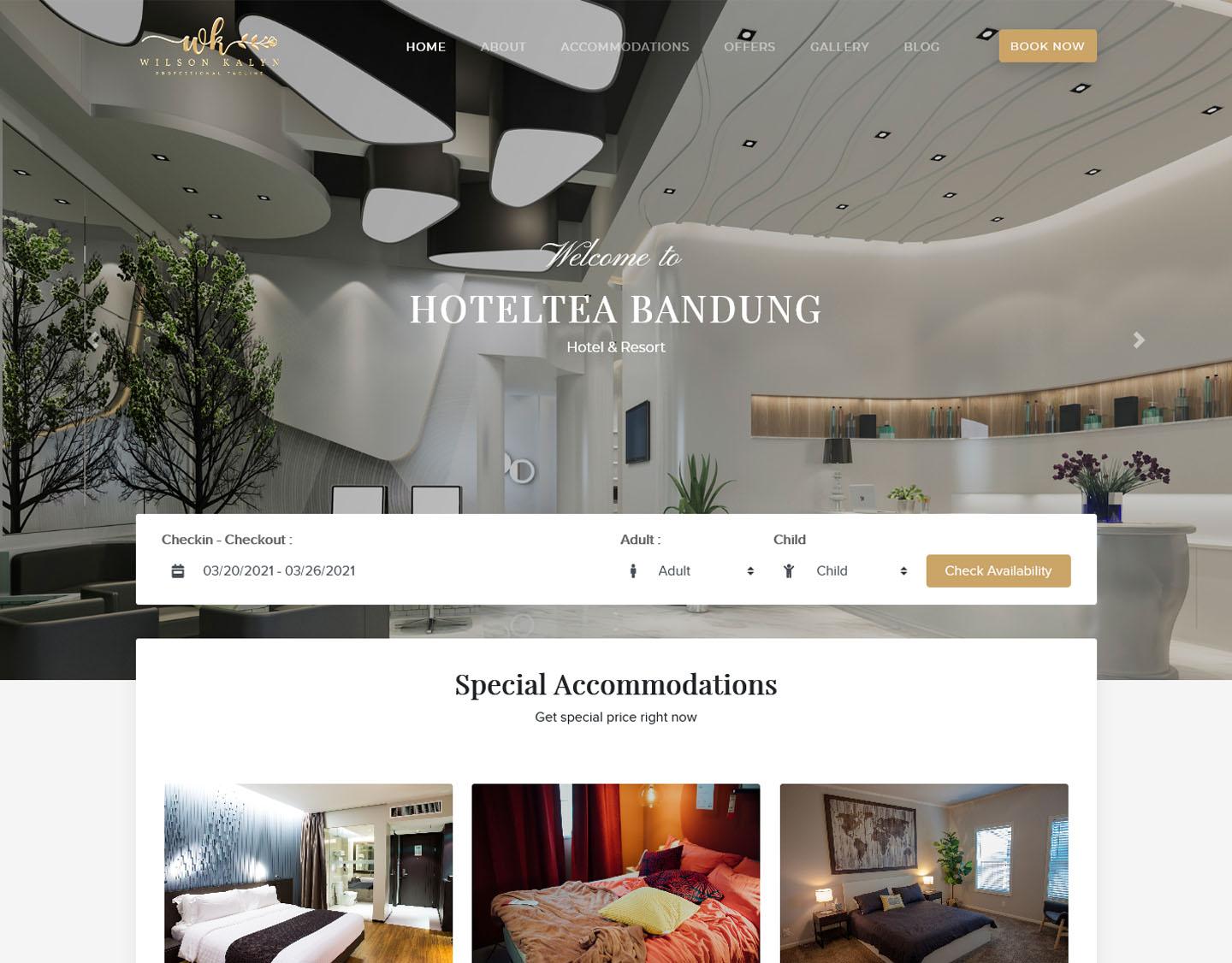 SAMD - Hotel booking HTML Template