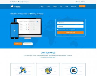 SAMD - Hosting Template HTML / Company Profile - R
